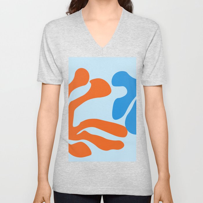2  Abstract Shapes 211213 Minimal Art  V Neck T Shirt