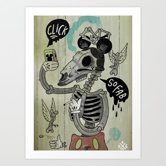 Horses are bad people too Art Print