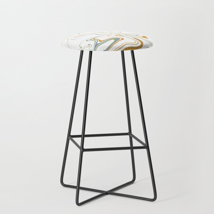 Natural trendy colors marble design Bar Stool