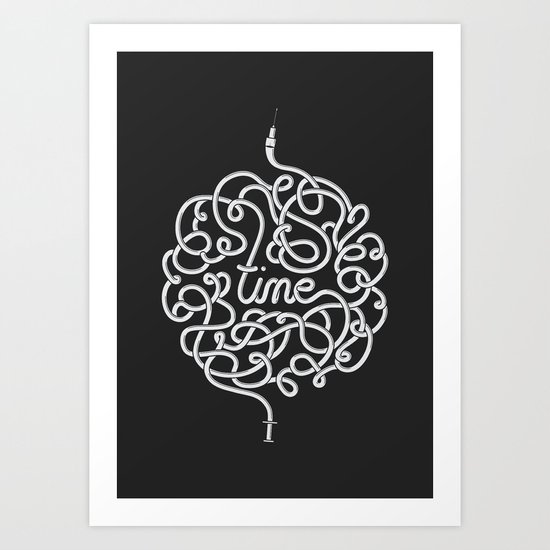 Time is a great healer Art Print