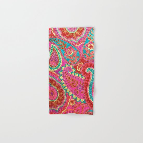 Floral Paisley Pattern 07 Hand & Bath Towel