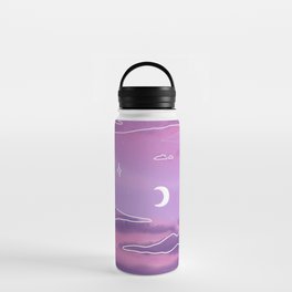 Purple Sunset View Water Bottle