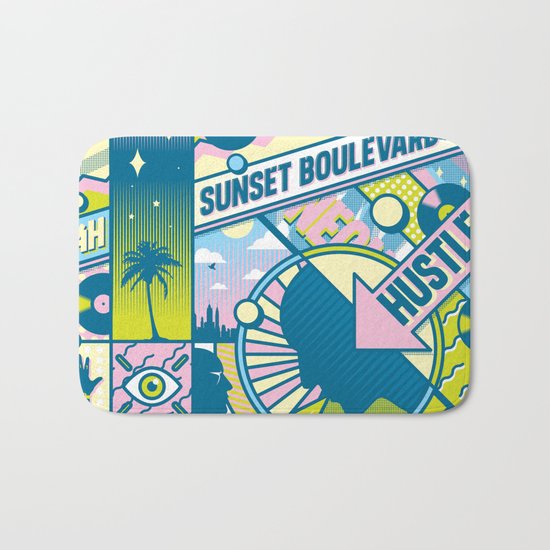 Sunset Boulevard Hustle Bath Mat