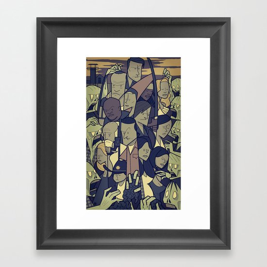 The Walking Dead Framed Art Print