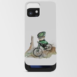 Mountain Biker Boy iPhone Card Case