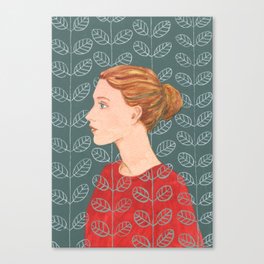 Fiona pattern lady Canvas Print