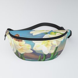 A Morning Greeting From Narcissus Flowers Fanny Pack