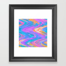 Color Wave Framed Art Print