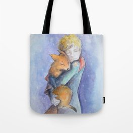 The little Prince and the fox Tote Bag