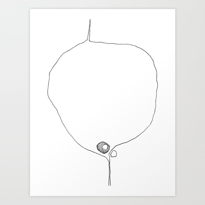 Abstract Minimalist Line Drawing Art Print By Mininst Society6