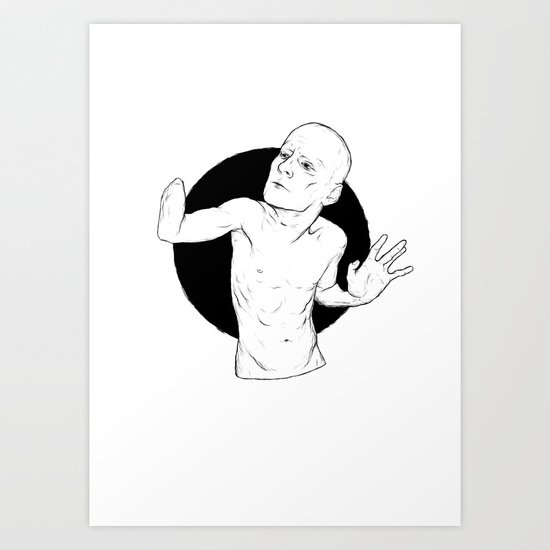 Right Handed Art Print
