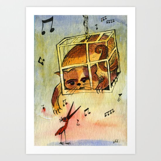Annoying situation Art Print