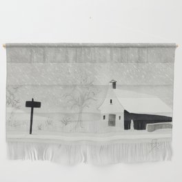 Snow Storm in Vermont  Wall Hanging