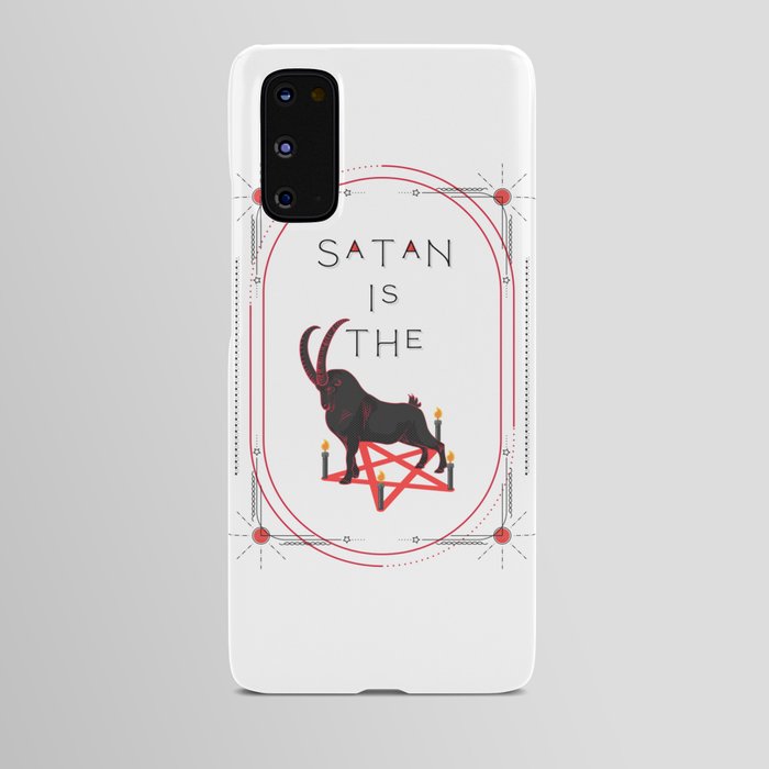 "Satan Is The Goat" (Art Deco Style) Android Case