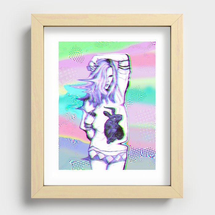 sexy rabbit Recessed Framed Print