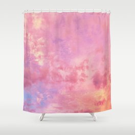 Pastel Sunset Clouds Shower Curtain
