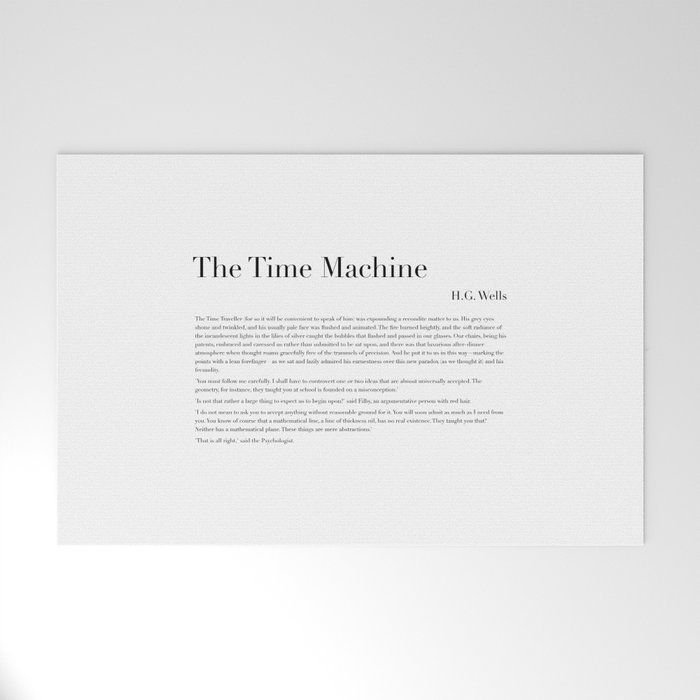 The Time Machine by H.G. Wells Welcome Mat