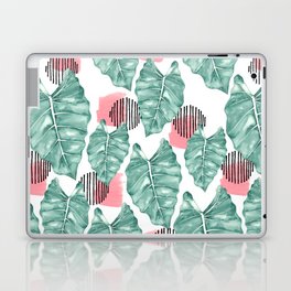 Watercolor tropical leaves abstract Laptop & iPad Skin