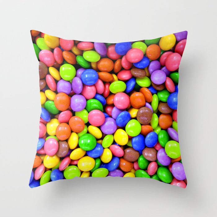 Colorful Bonbons Throw Pillow