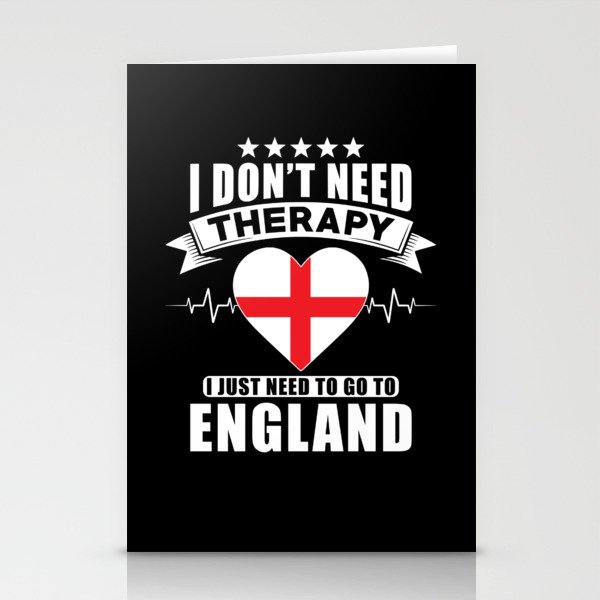 England I do not need Therapy Stationery Cards