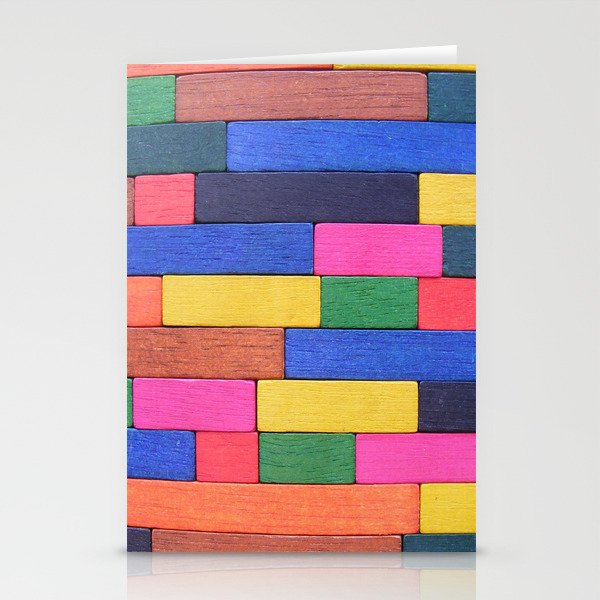 Coloured Wood Wall Stationery Cards
