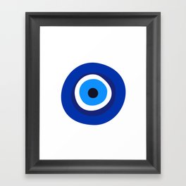 evil eye symbol Framed Art Print