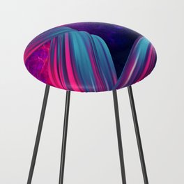 Neon twisted space #2 Counter Stool