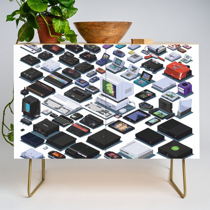pixel collection Credenza
