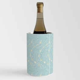 Boho Vines EggShells Blue Wine Chiller