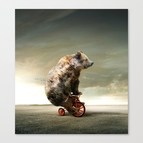Happy Bear Canvas Print