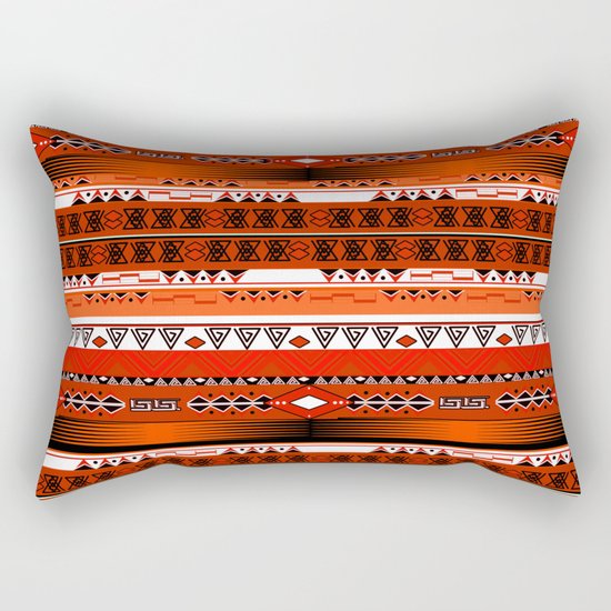 Ethnic stripes. Tribal pattern Indians. Rectangular Pillow