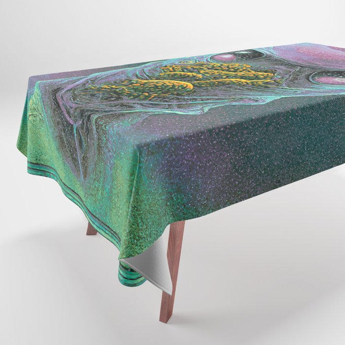 ELX-005 Retrofuturistic micro alien Tablecloth