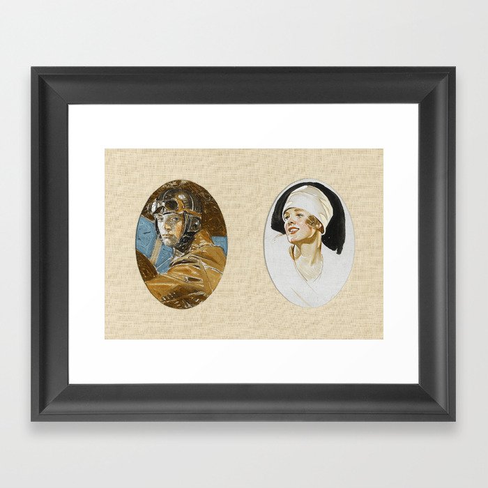 The airman and his wife Framed Art Print