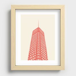 Foshay Tower Minneapolis, Red Recessed Framed Print