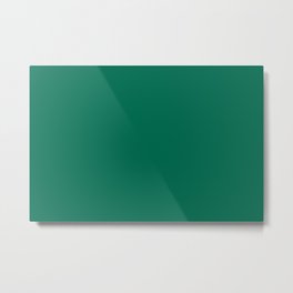 Abundant Dark Aquamarine Green Blue Solid Color Pairs To Sherwin Williams Starboard SW 6755 Metal Print | Digital, Greensolidcolor, Green, Colours, Greensolids, Nature, Simple, Solid, Abstract, Graphicdesign 