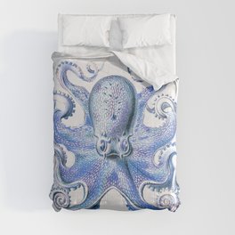 Vintage marine octopus - french navy Comforter