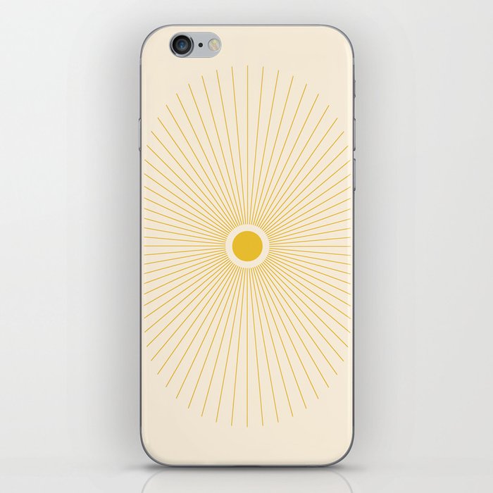 Abstraction_NEW_SUNLIGHT_YELLOW_SHINE_RISING_POP_ART_0217A iPhone Skin