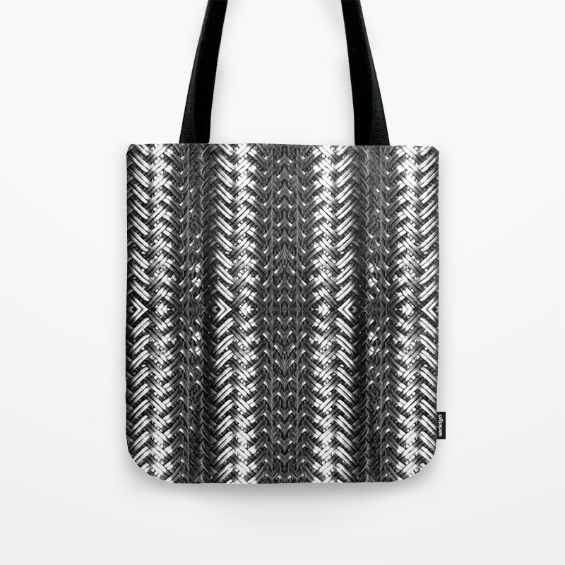 black cord tote bag
