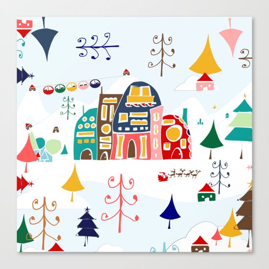 Alpine Chalet Canvas Print