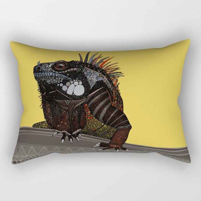 iguana gold Rectangular Pillow