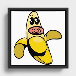 Baby Banana Framed Canvas