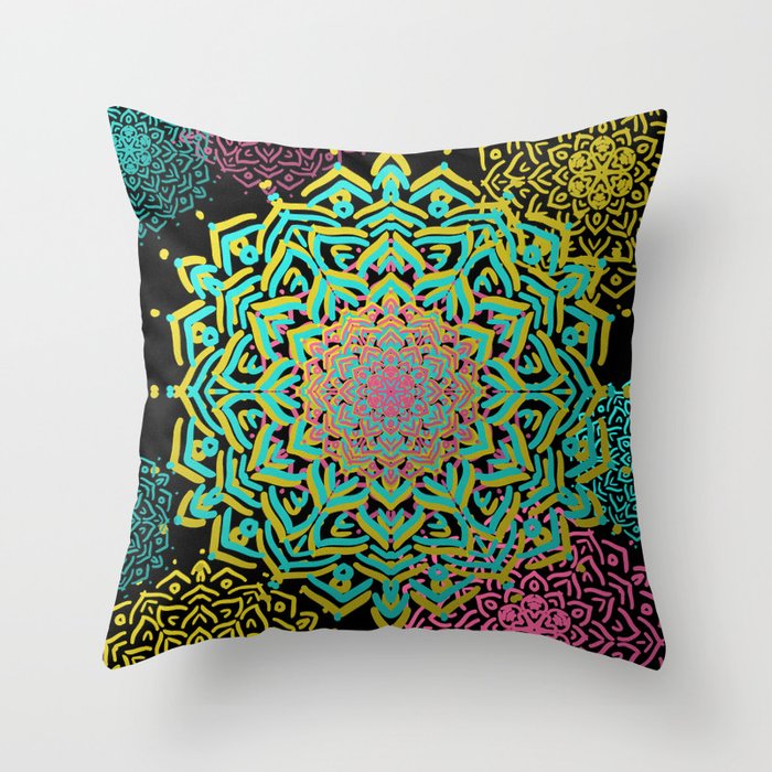 Boho Medallions Throw Pillow by Lisa Argyropoulos Society6