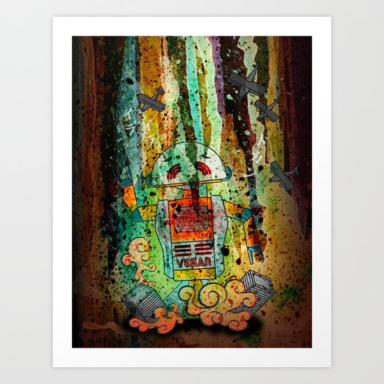 Vegan-Bot Art Print