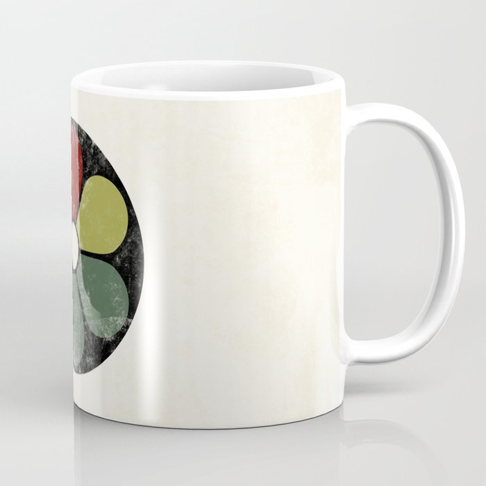 Vintage remake of Plate 4: Darkened Shades of the Primaries and their Complementaries, from the book Colour Harmony And Contrast, 1912 by James Ward Coffee Mug