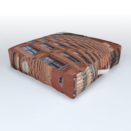 New York City Surreal Collage Outdoor Floor Cushion