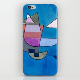 Segelschiffe (sailing ships) Paul Klee iPhone Skin