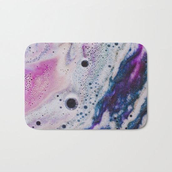 PINK AND BLUE GRADIENTS MIXING #2 Bath Mat