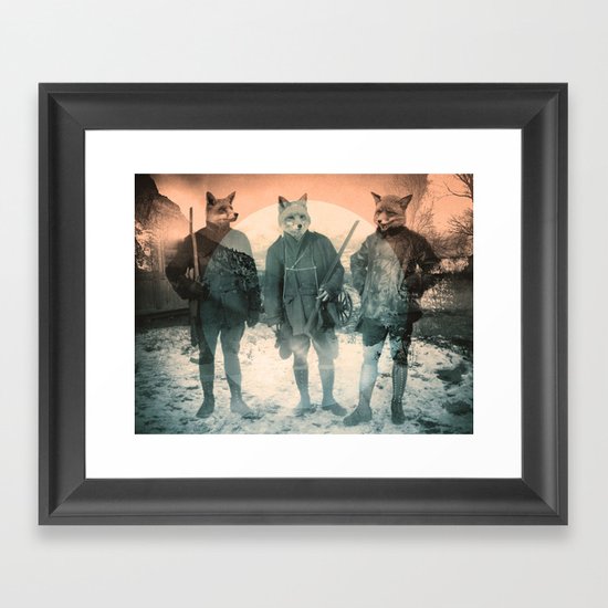 Fox Hunt Framed Art Print