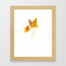 Autumn fairy Framed Art Print