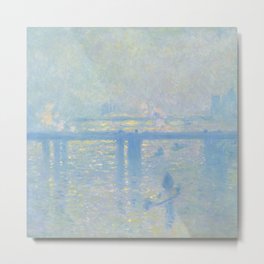 Claude Monet "Charing Cross Bridge" (1899) Metal Print | Monet, Painting, Charing, Bridge, Charingcrossbridge, Cross, Impressionism 